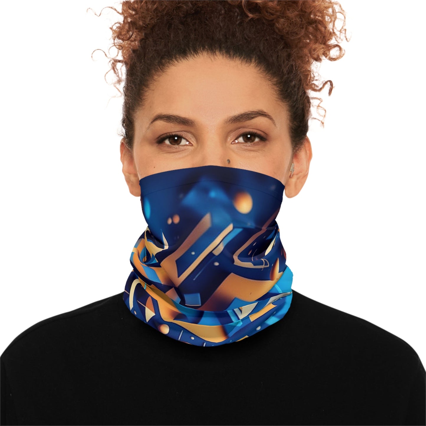 Tesseract Cube Neck Gaiter - Colorwink