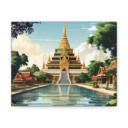 Thai Temple Art Canvas - Colorwink