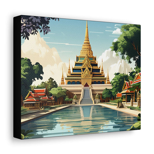 Thai Temple Art Canvas - Colorwink