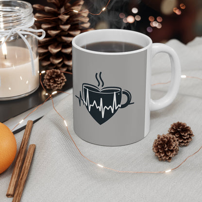 The Heartbeat Ceramic Mug - Colorwink