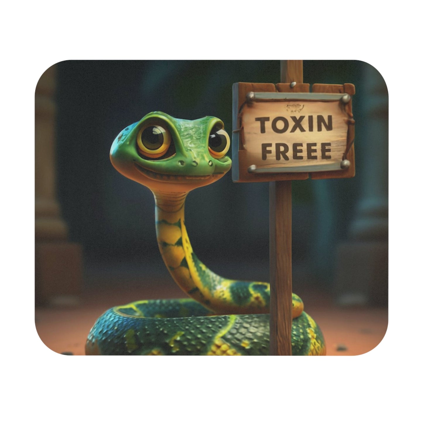 Toxin Free Snake Mouse Pad - Colorwink