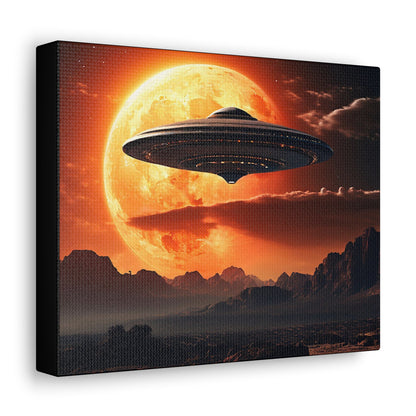 UFO Alien Art Canvas - Colorwink