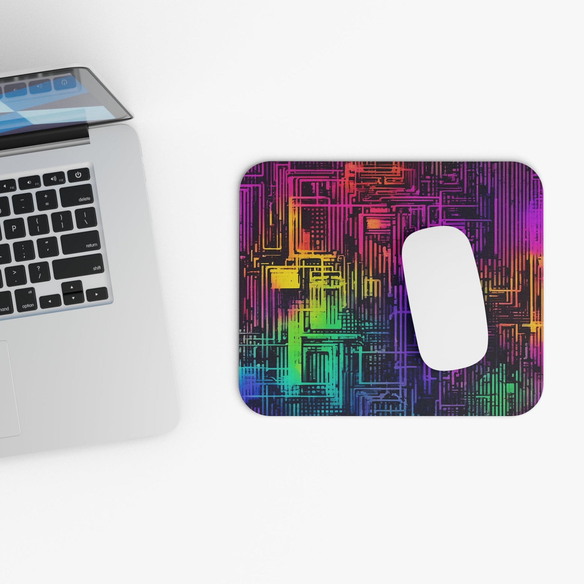 Vibrant Cyberspace Mouse Pad - Colorwink