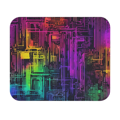 Vibrant Cyberspace Mouse Pad - Colorwink