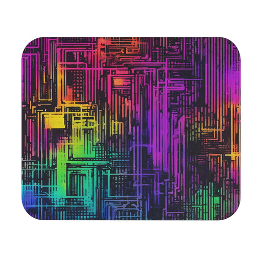 Vibrant Cyberspace Mouse Pad - Colorwink