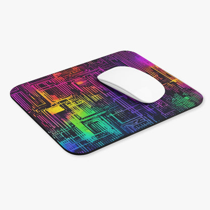 Vibrant Cyberspace Mouse Pad - Colorwink