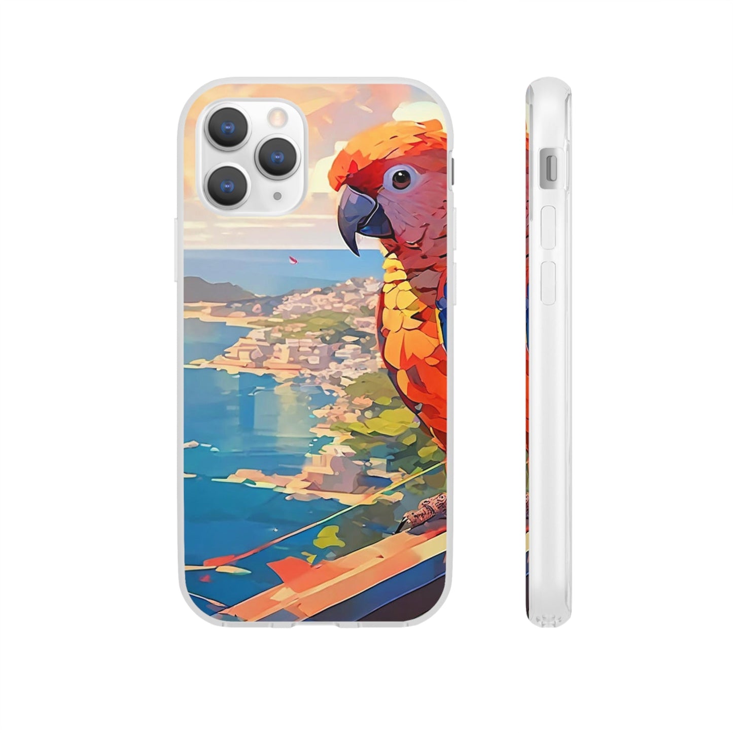 Vibrant Parrot Flexi Case - Colorwink