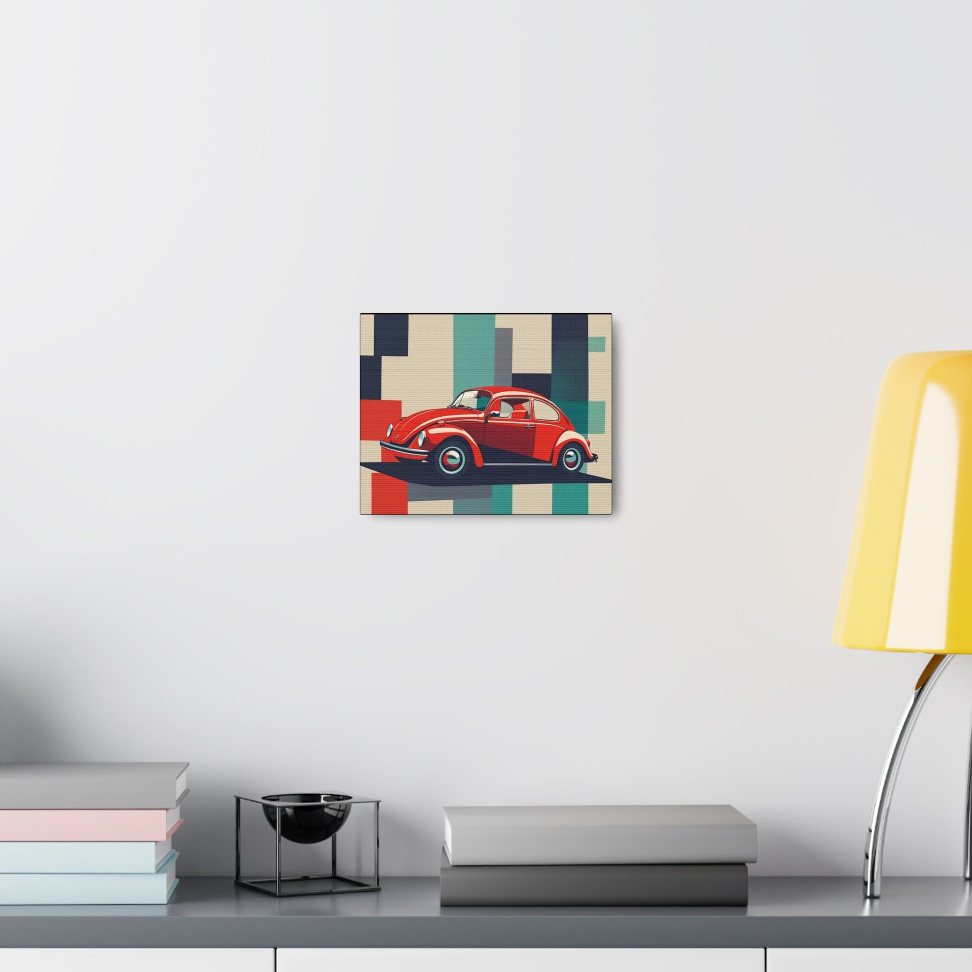 Vintage Beetle Art Canvas - Colorwink