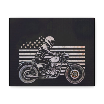 Vintage Biker Art Canvas - Colorwink