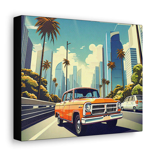 Vintage City Street Art Canvas - Colorwink