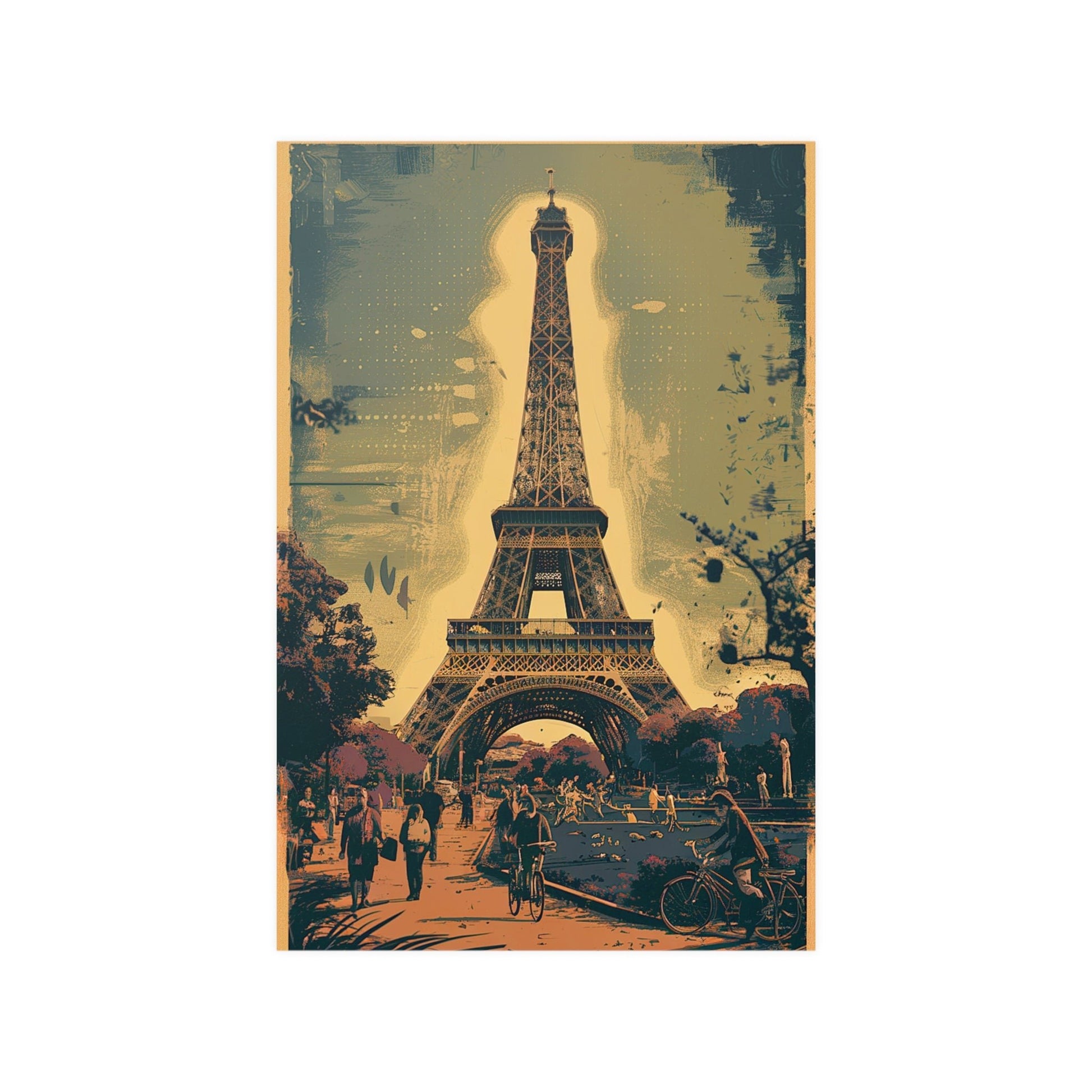 Vintage Eiffel Tower Art Poster - Colorwink