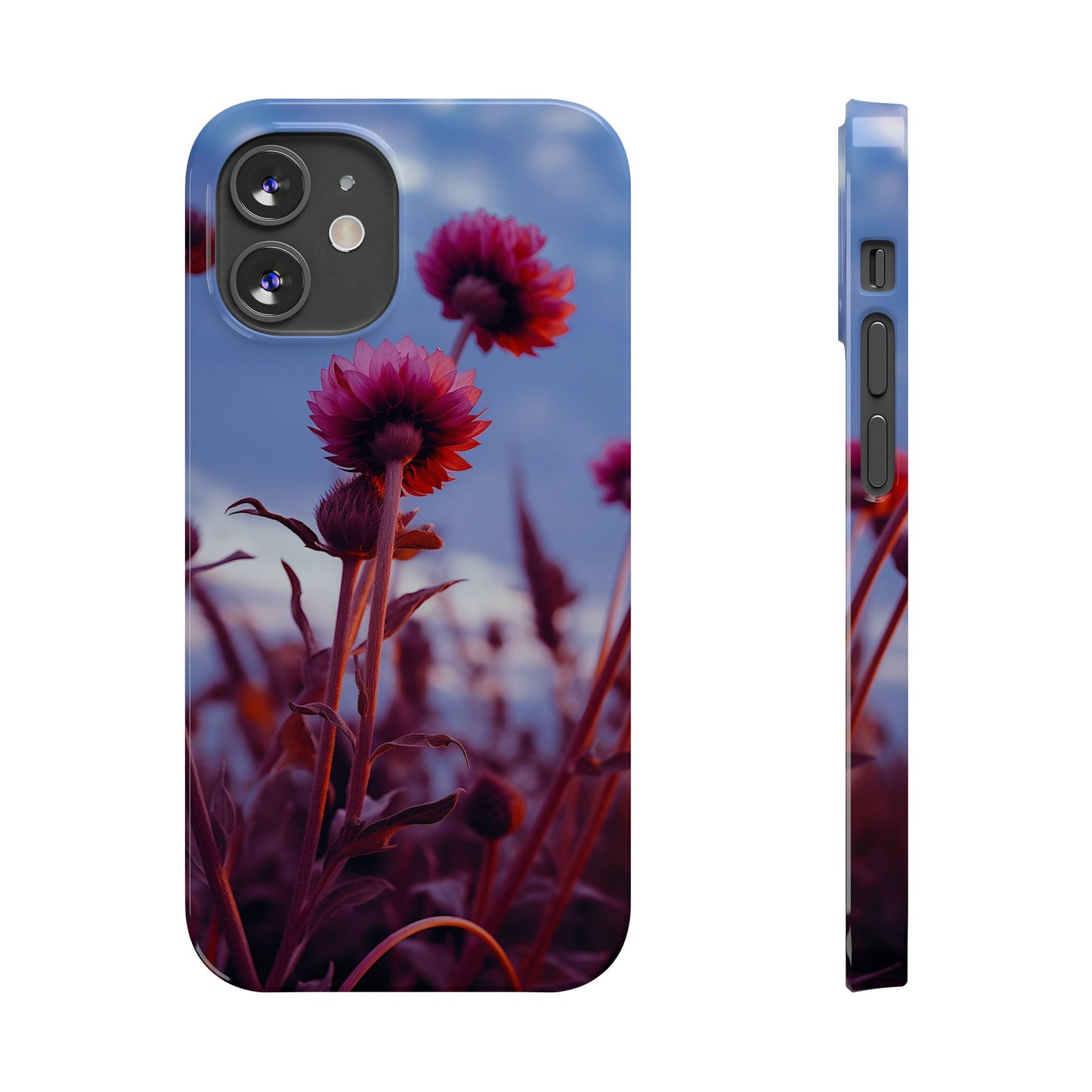 Violet Flower Slim Phone Case - Colorwink