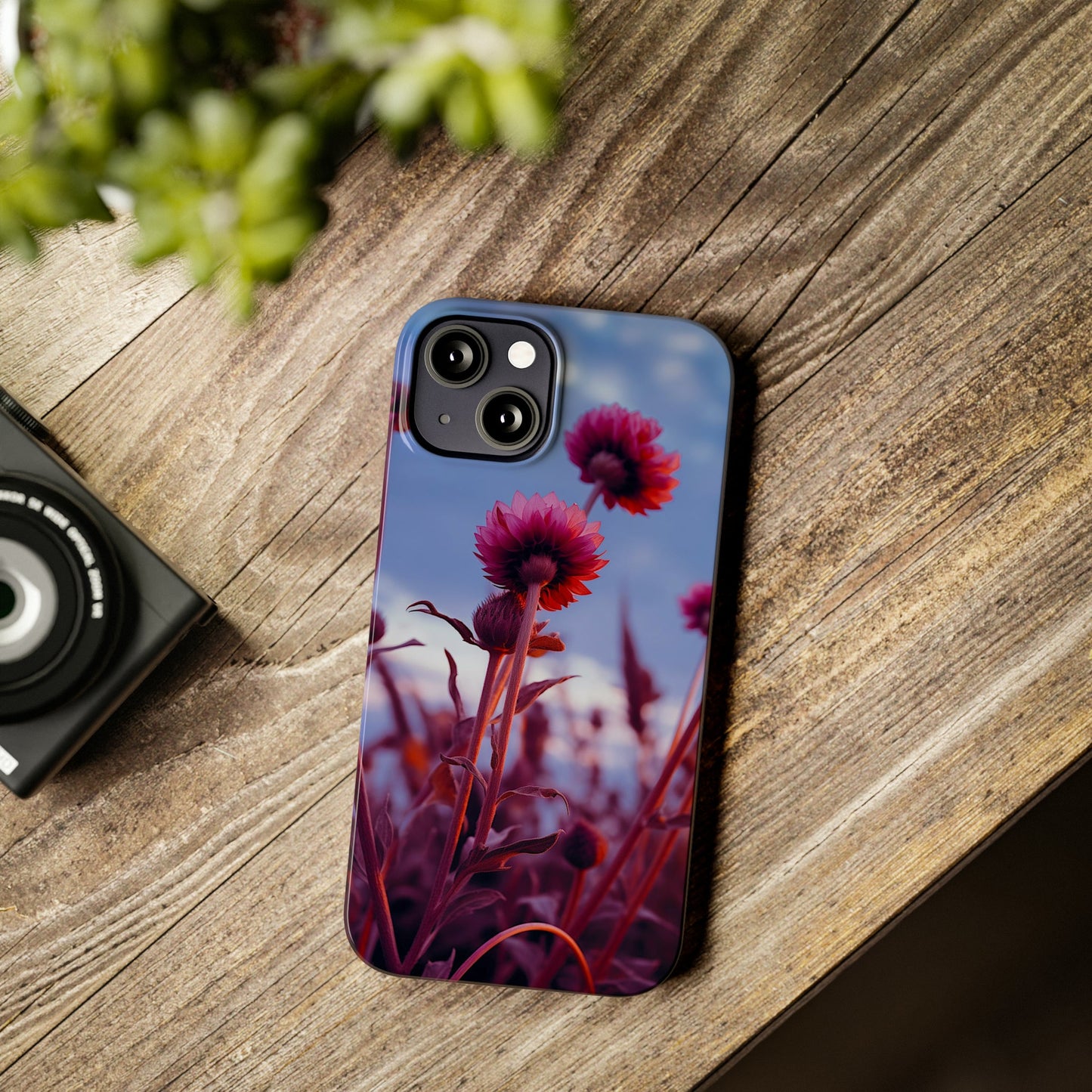 Violet Flower Slim Phone Case - Colorwink