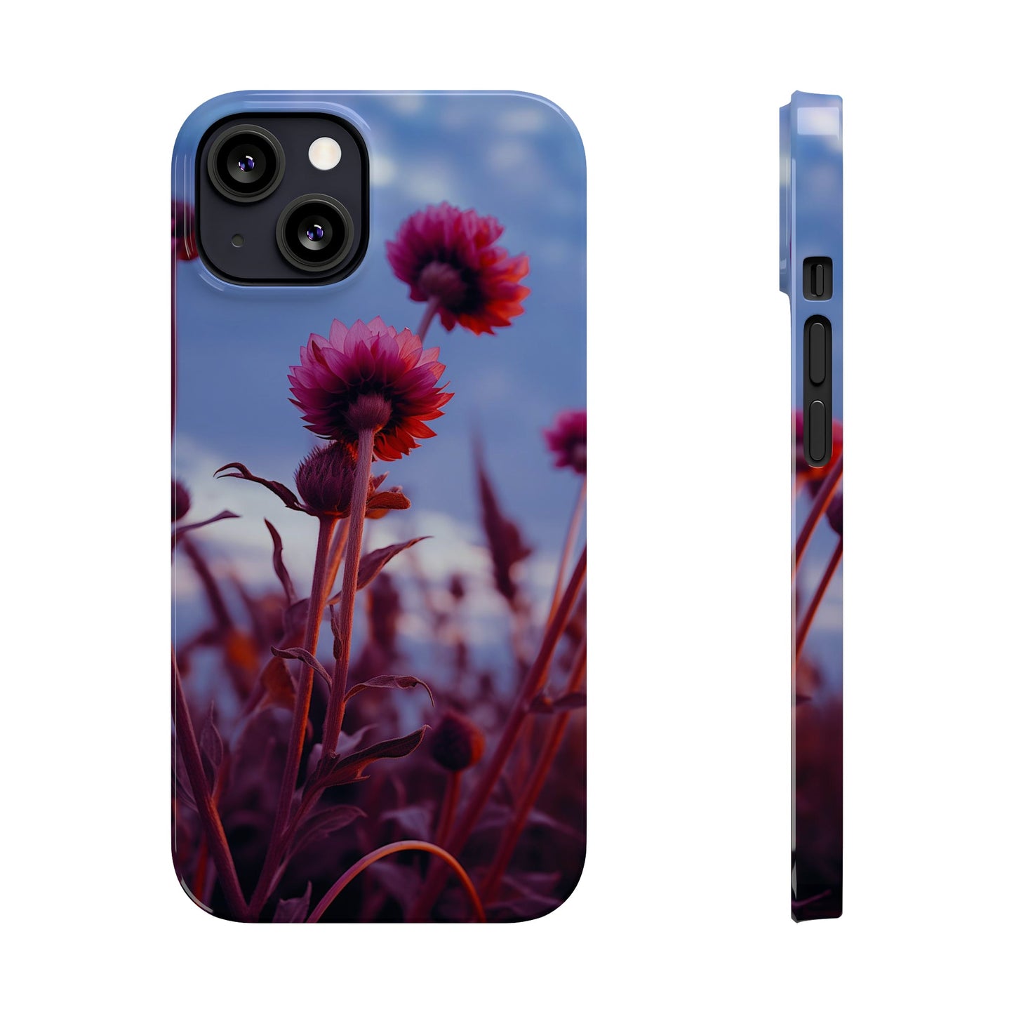 Violet Flower Slim Phone Case - Colorwink