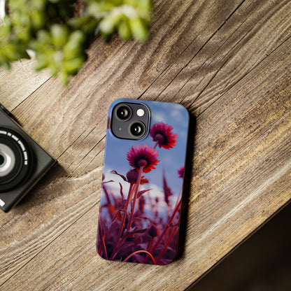 Violet Flower Slim Phone Case - Colorwink