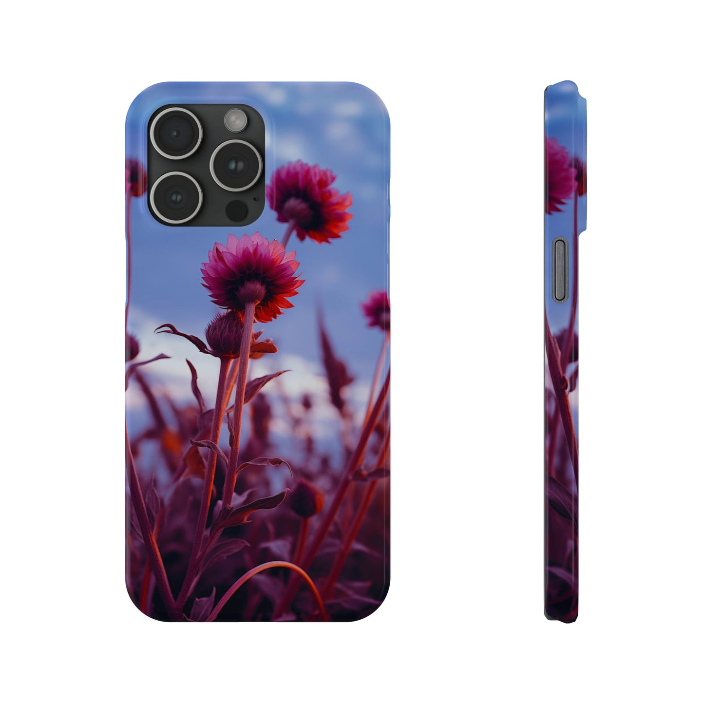 Violet Flower Slim Phone Case - Colorwink