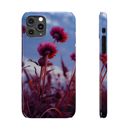 Violet Flower Slim Phone Case - Colorwink