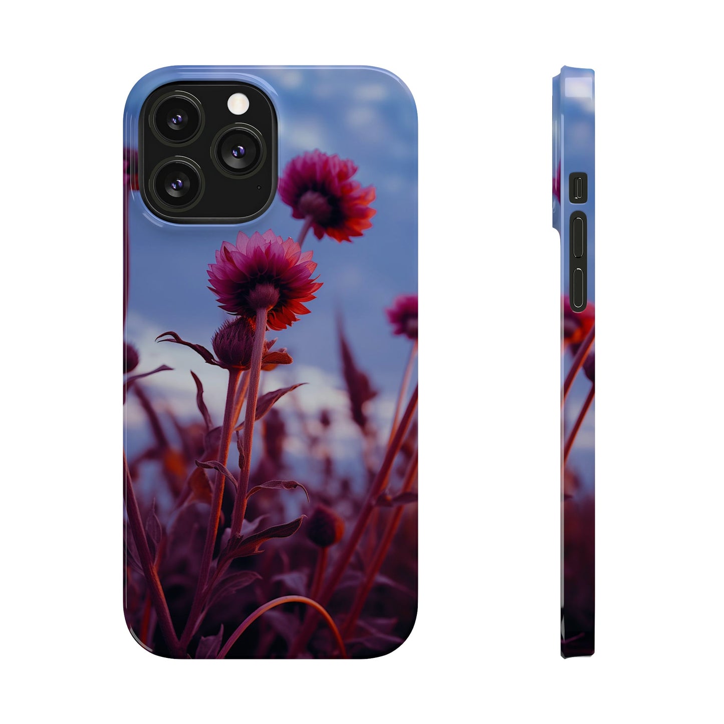 Violet Flower Slim Phone Case - Colorwink