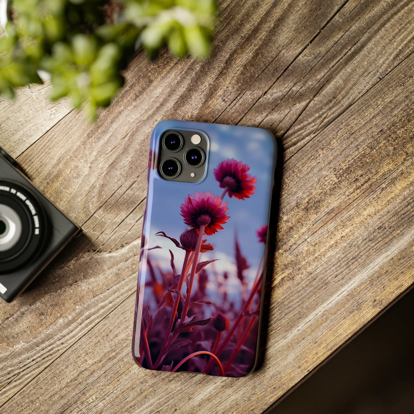 Violet Flower Slim Phone Case - Colorwink