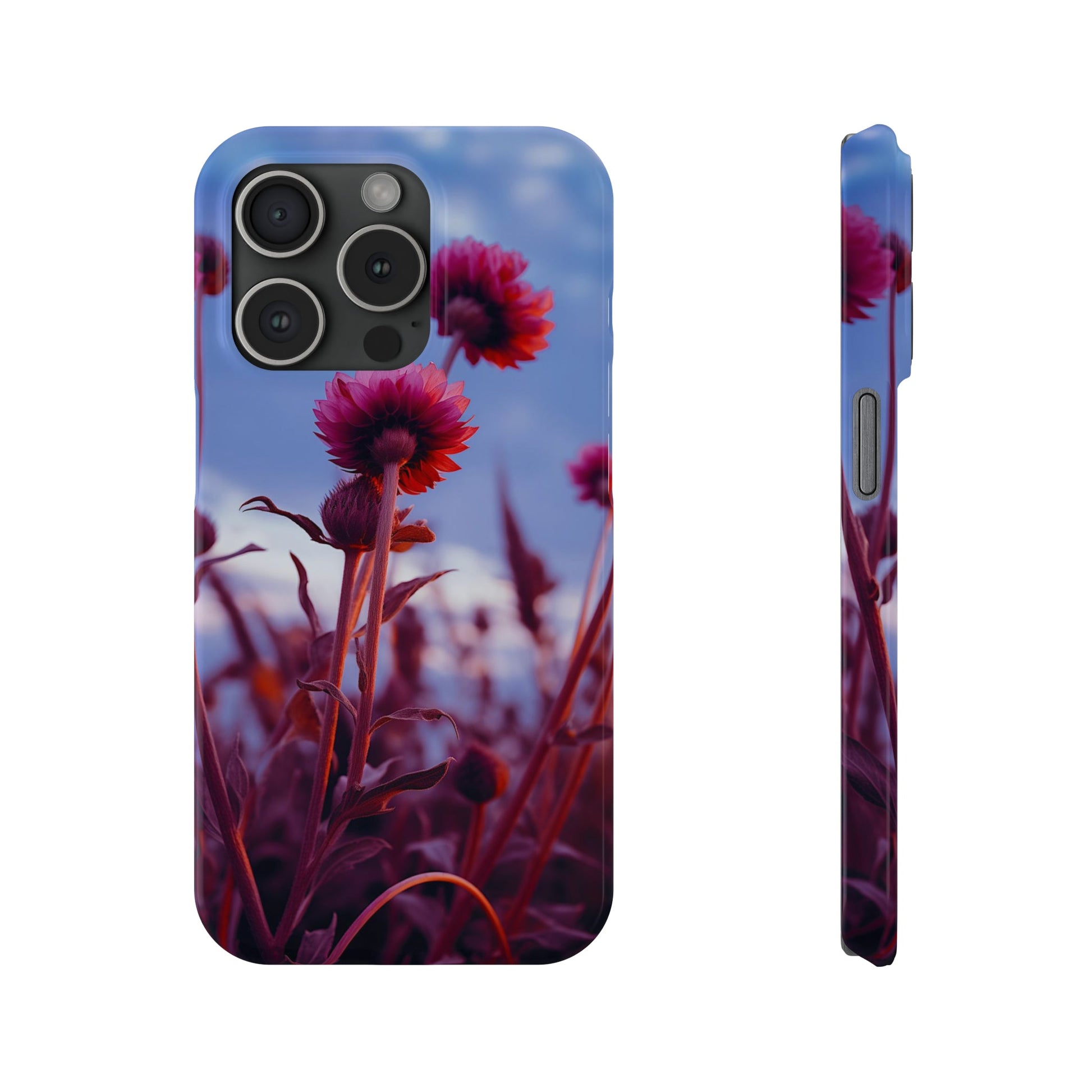 Violet Flower Slim Phone Case - Colorwink