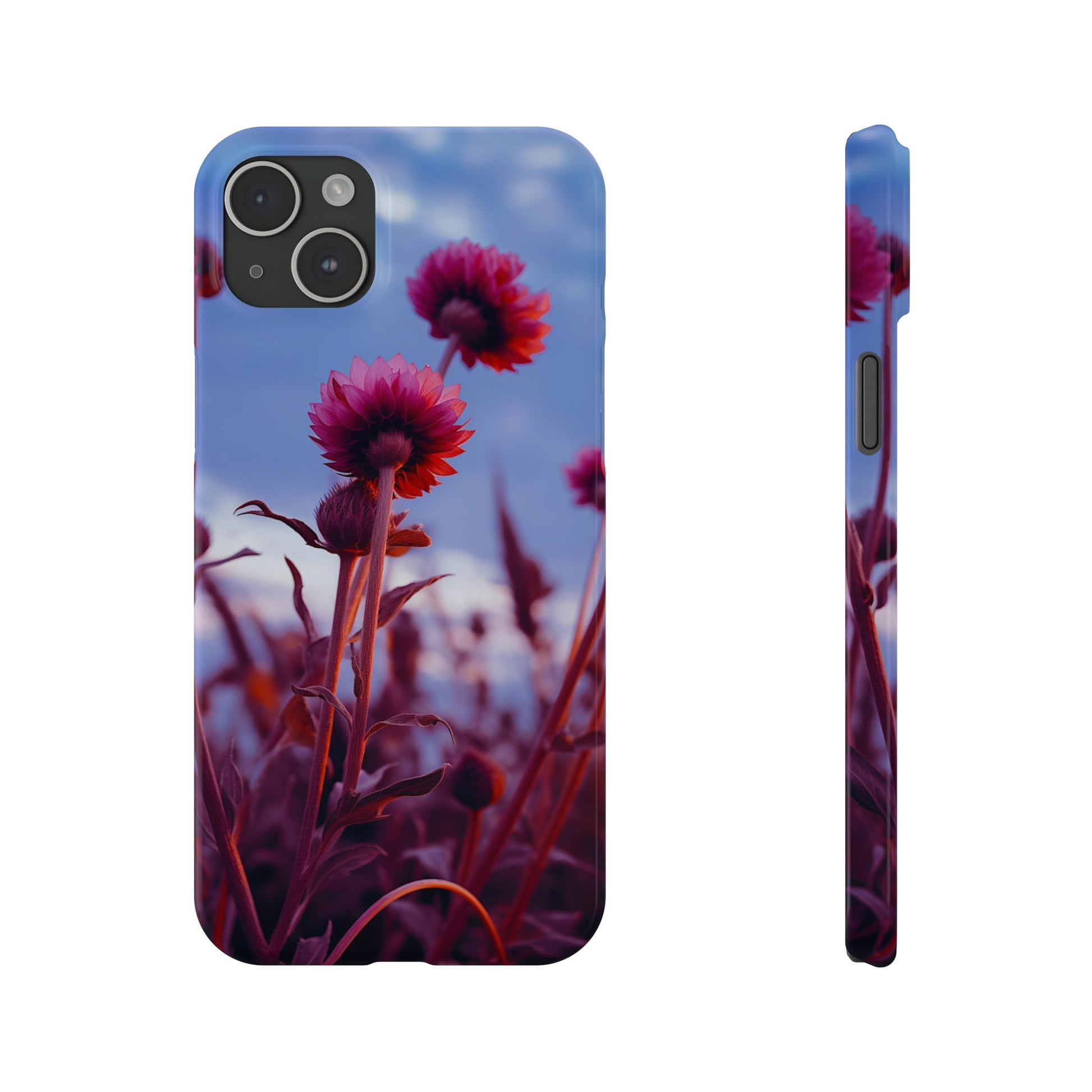 Violet Flower Slim Phone Case - Colorwink