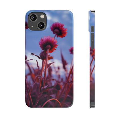 Violet Flower Slim Phone Case - Colorwink