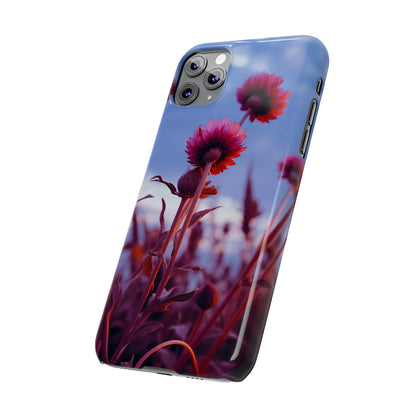 Violet Flower Slim Phone Case - Colorwink