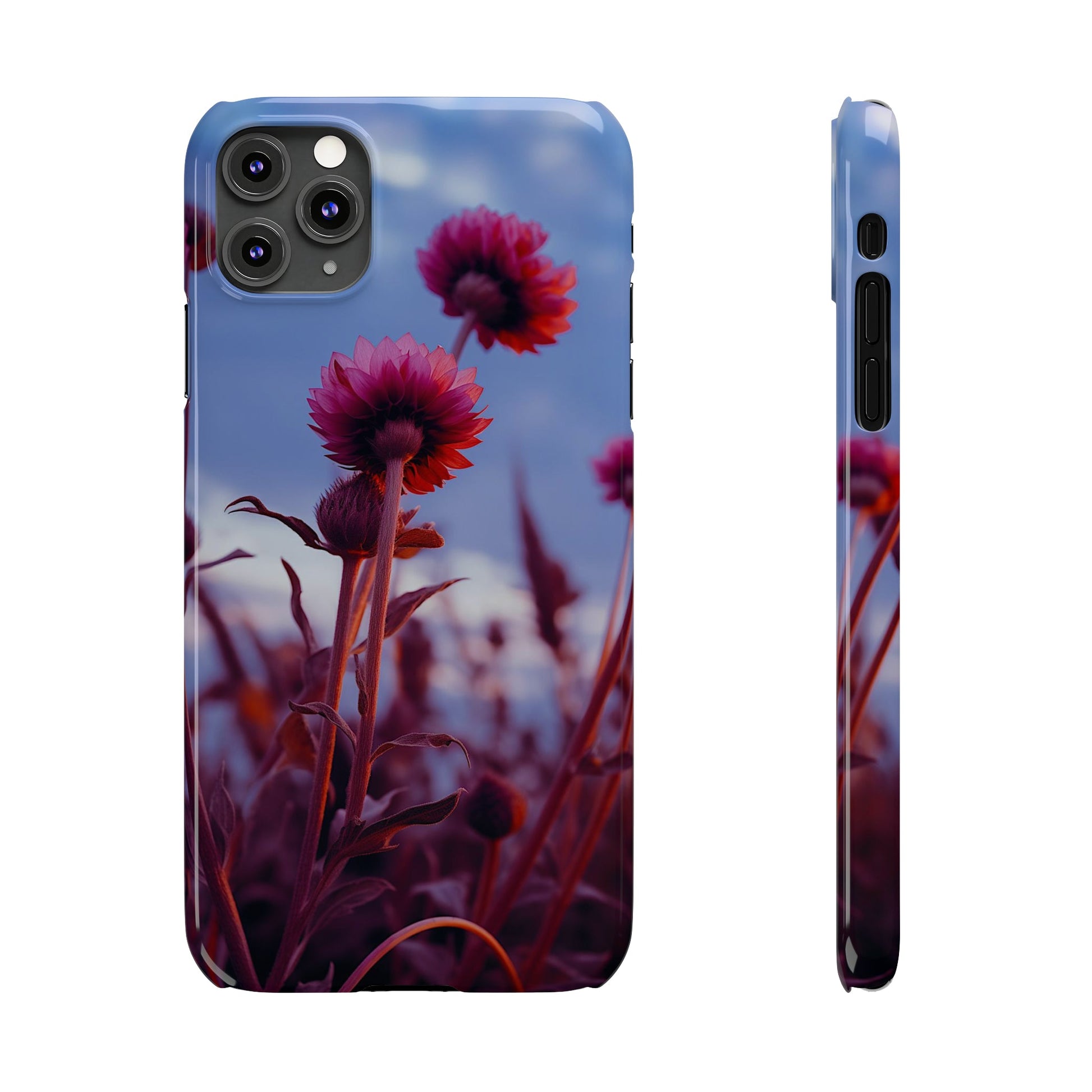 Violet Flower Slim Phone Case - Colorwink