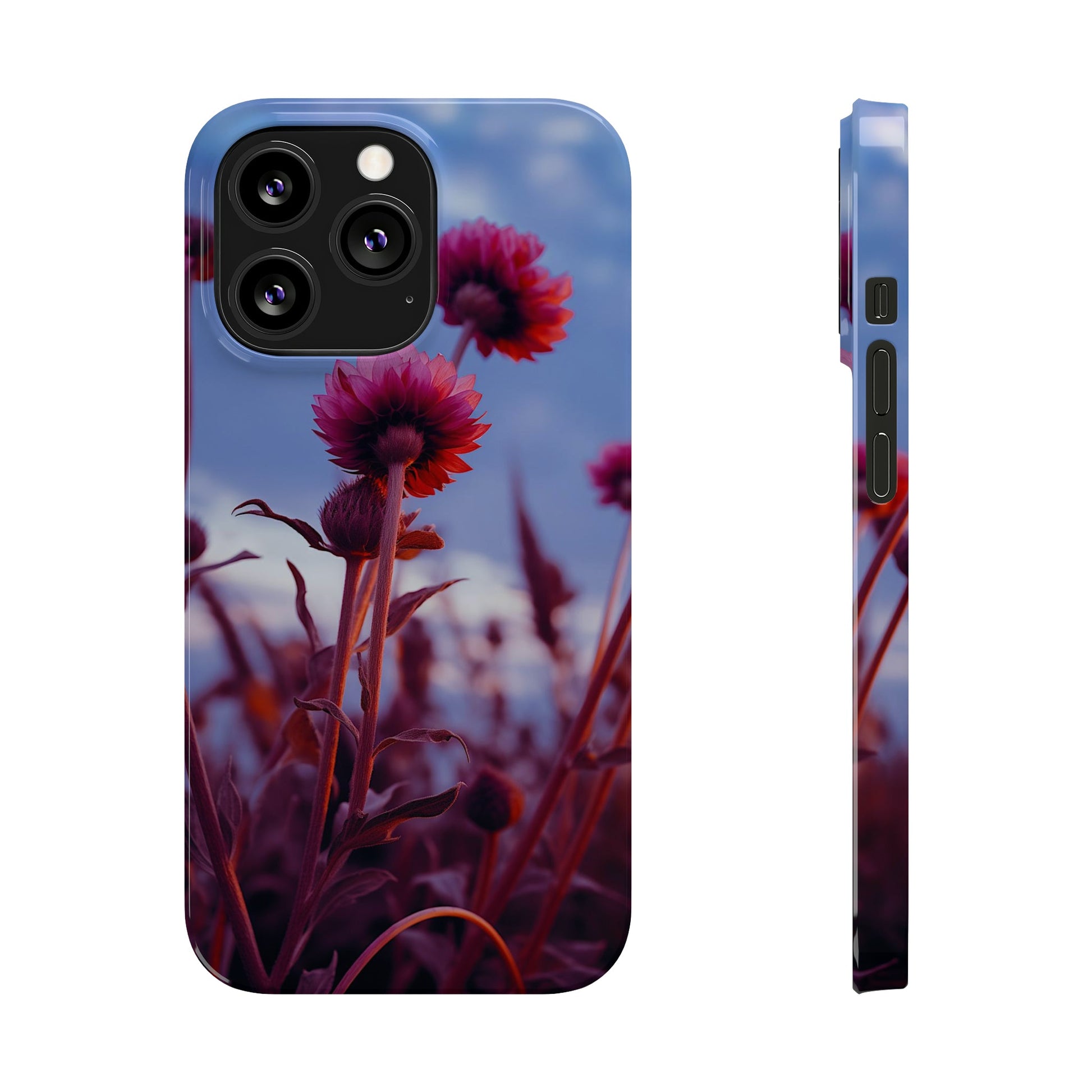 Violet Flower Slim Phone Case - Colorwink