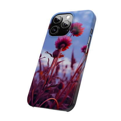 Violet Flower Slim Phone Case - Colorwink