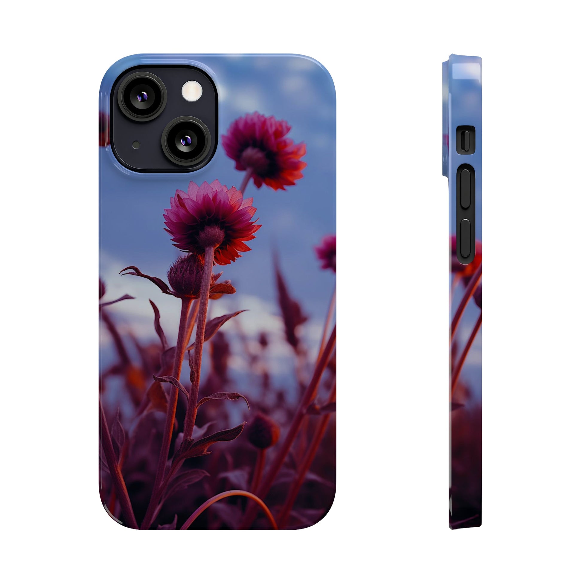 Violet Flower Slim Phone Case - Colorwink