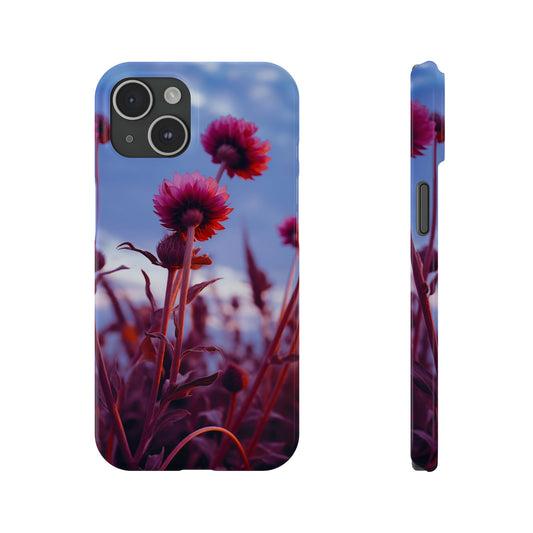 Violet Flower Slim Phone Case - Colorwink