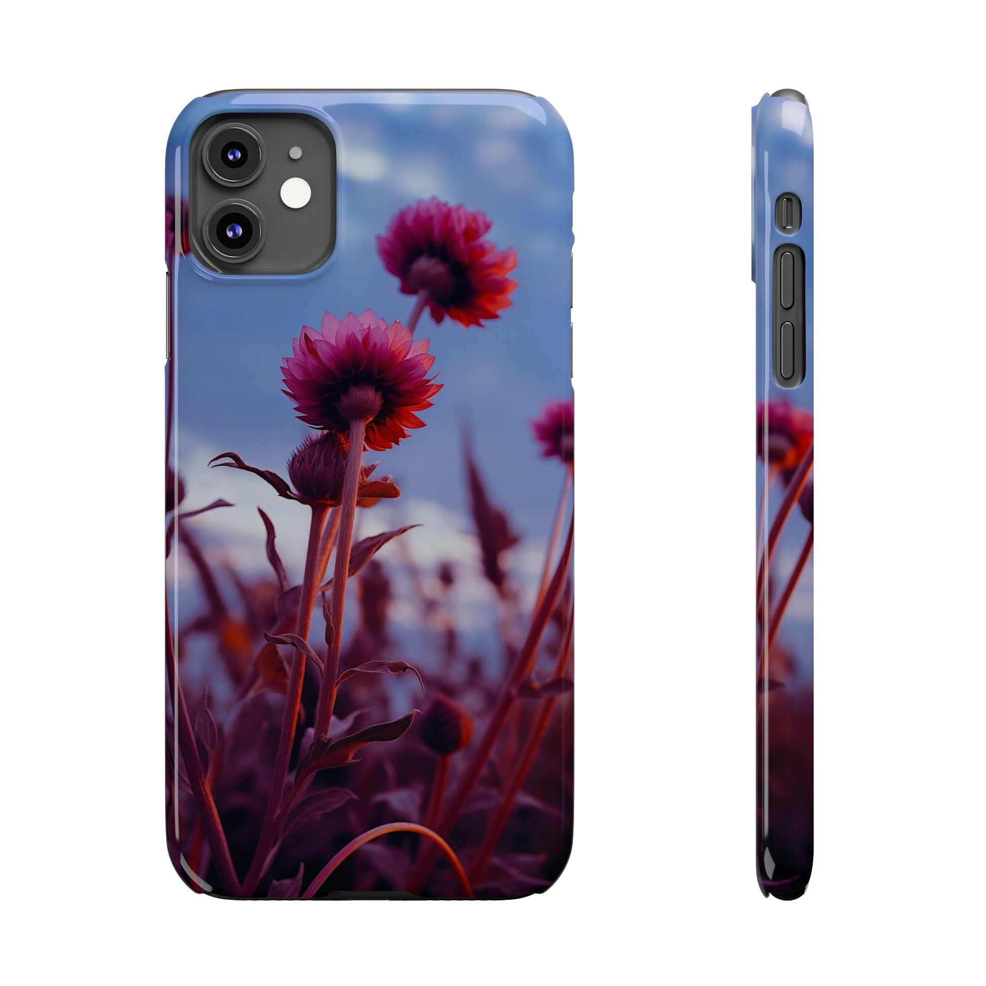 Violet Flower Slim Phone Case - Colorwink