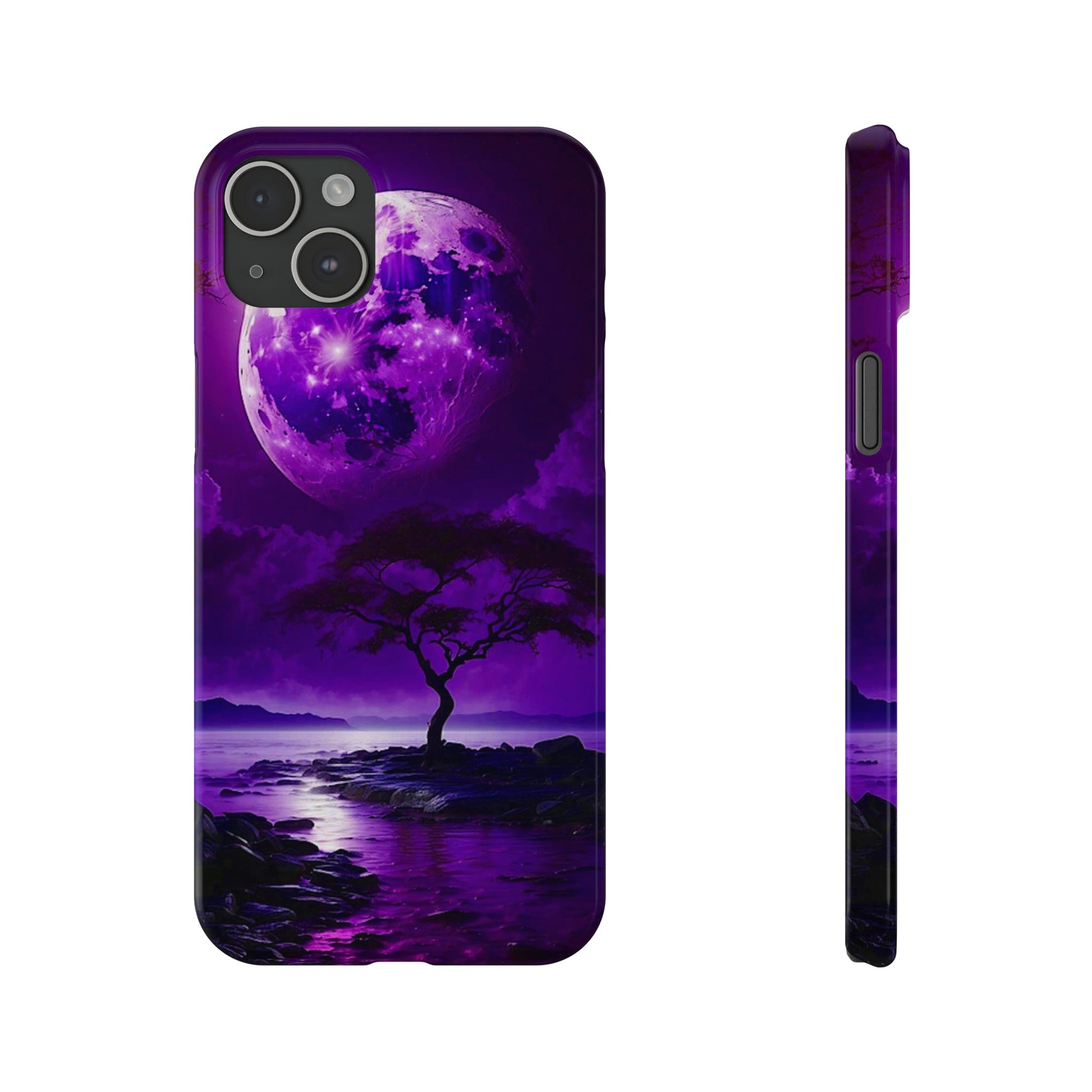 Violet Moon Slim Phone Case - Colorwink