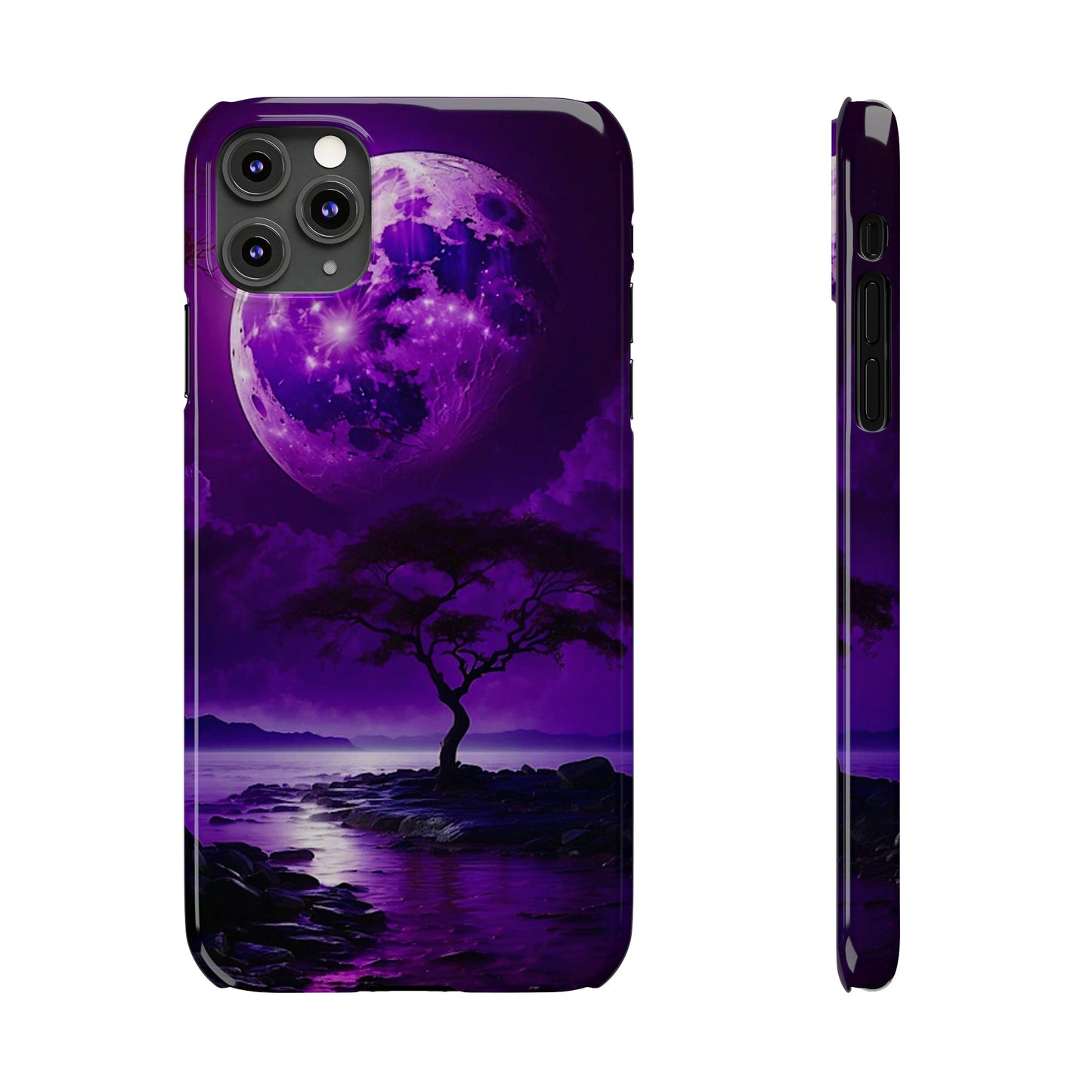 Violet Moon Slim Phone Case - Colorwink