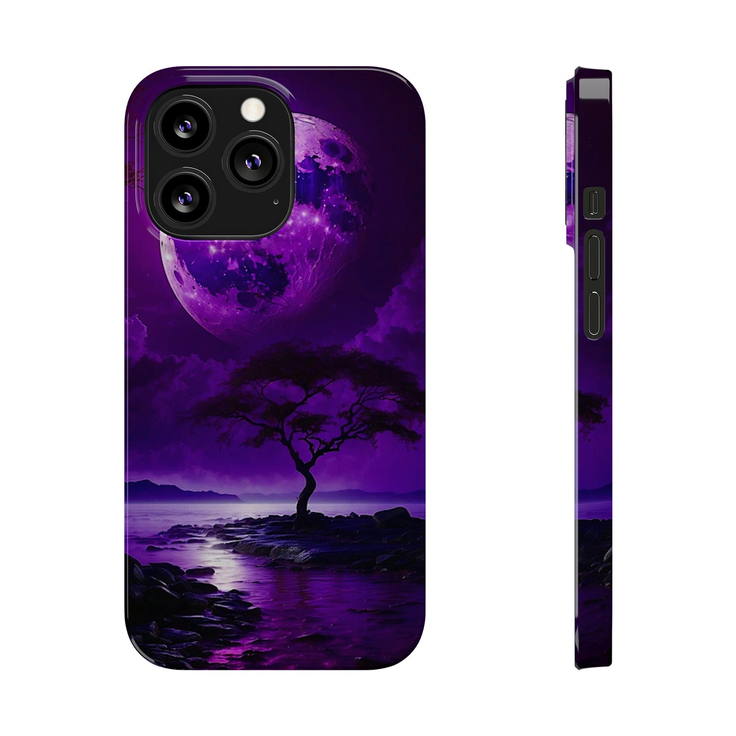 Violet Moon Slim Phone Case - Colorwink