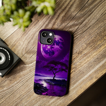 Violet Moon Slim Phone Case - Colorwink