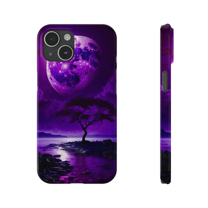 Violet Moon Slim Phone Case - Colorwink