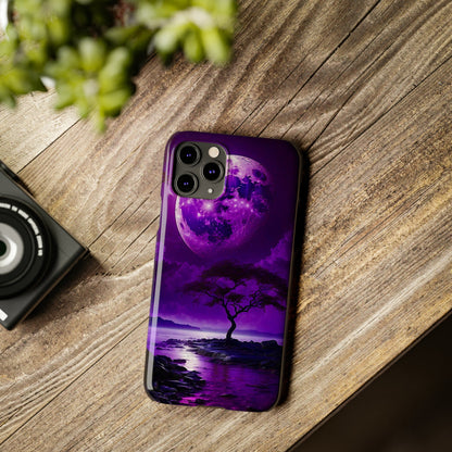 Violet Moon Slim Phone Case - Colorwink