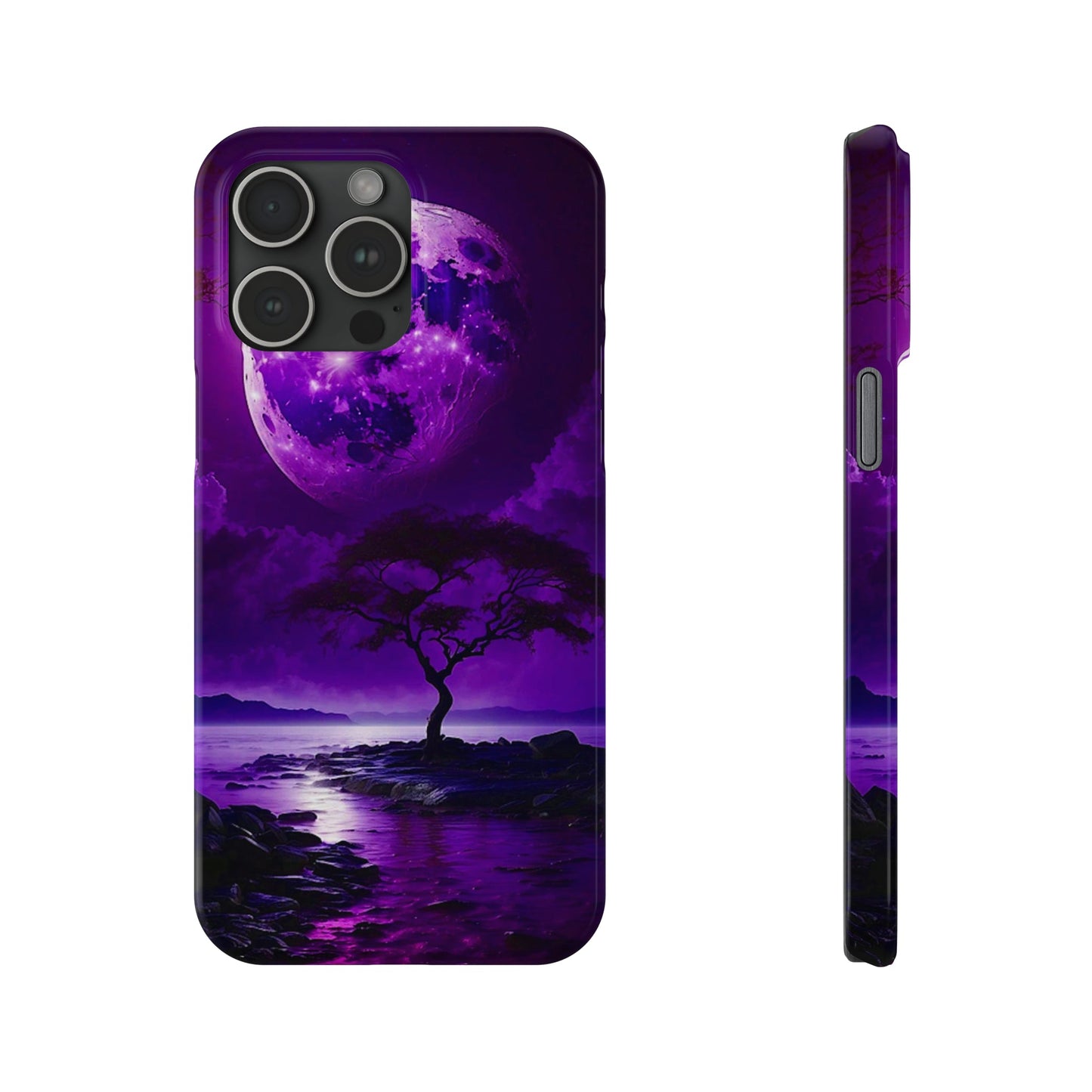 Violet Moon Slim Phone Case - Colorwink