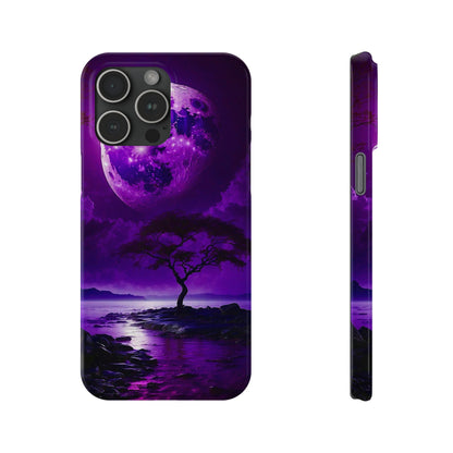 Violet Moon Slim Phone Case - Colorwink