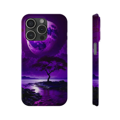 Violet Moon Slim Phone Case - Colorwink