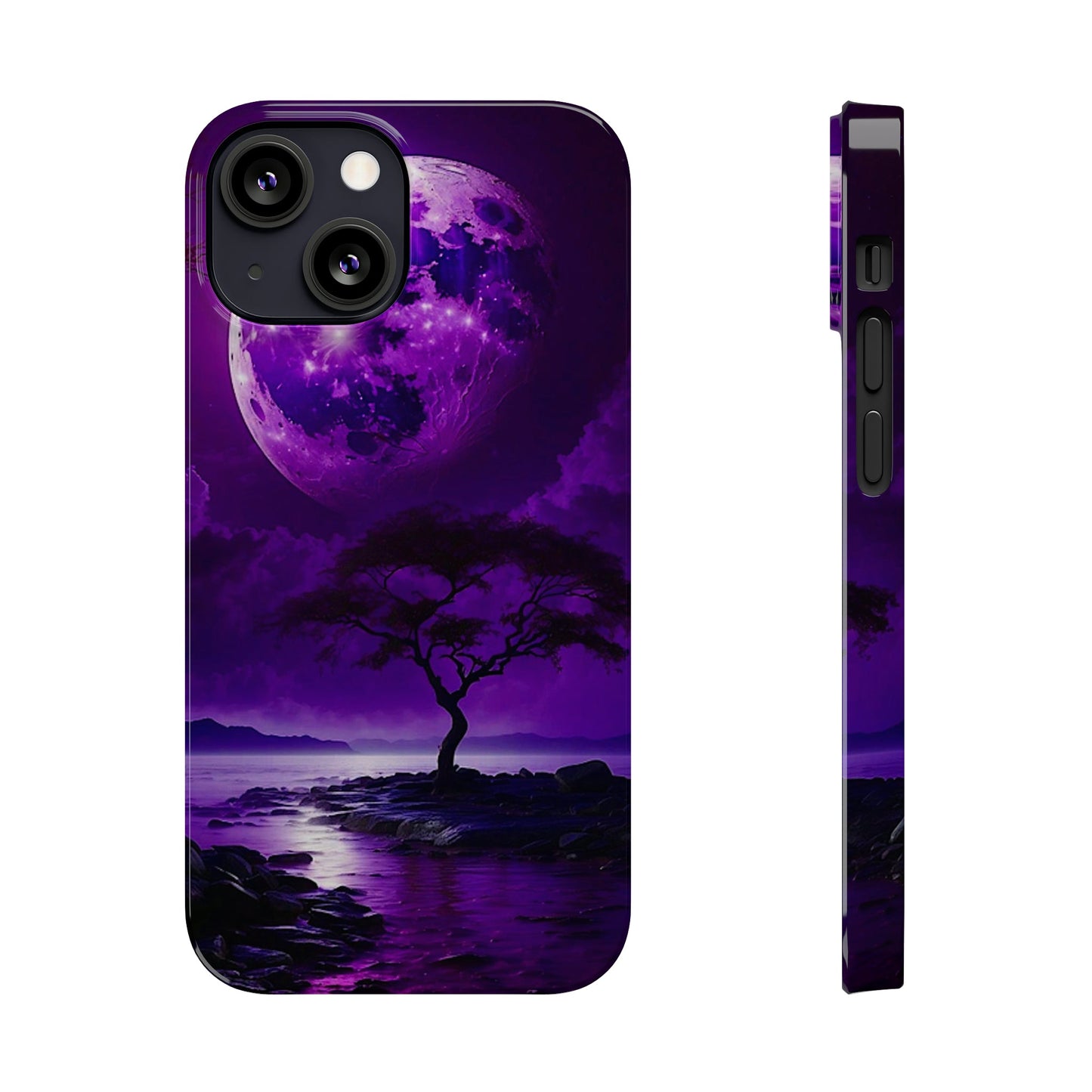 Violet Moon Slim Phone Case - Colorwink