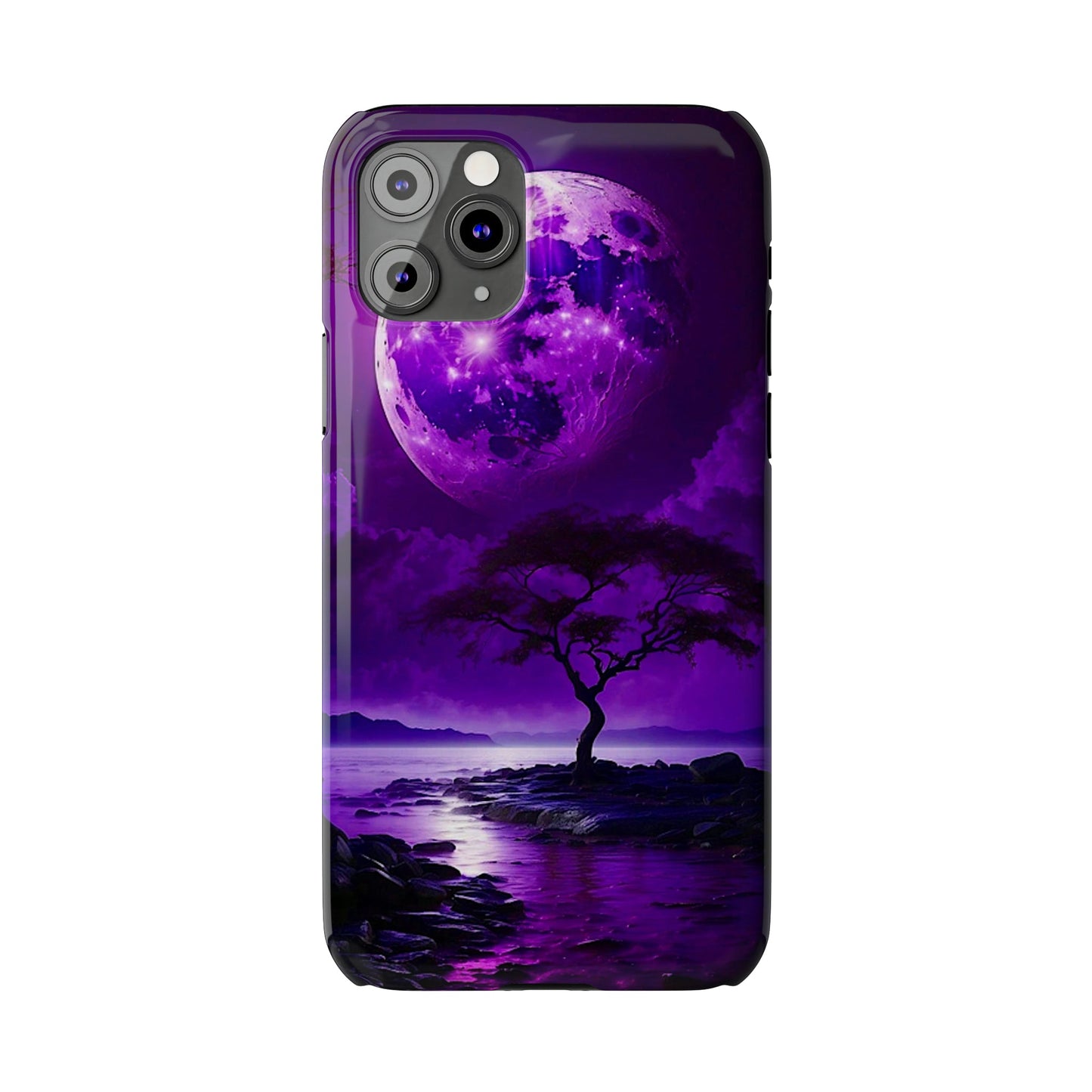 Violet Moon Slim Phone Case - Colorwink