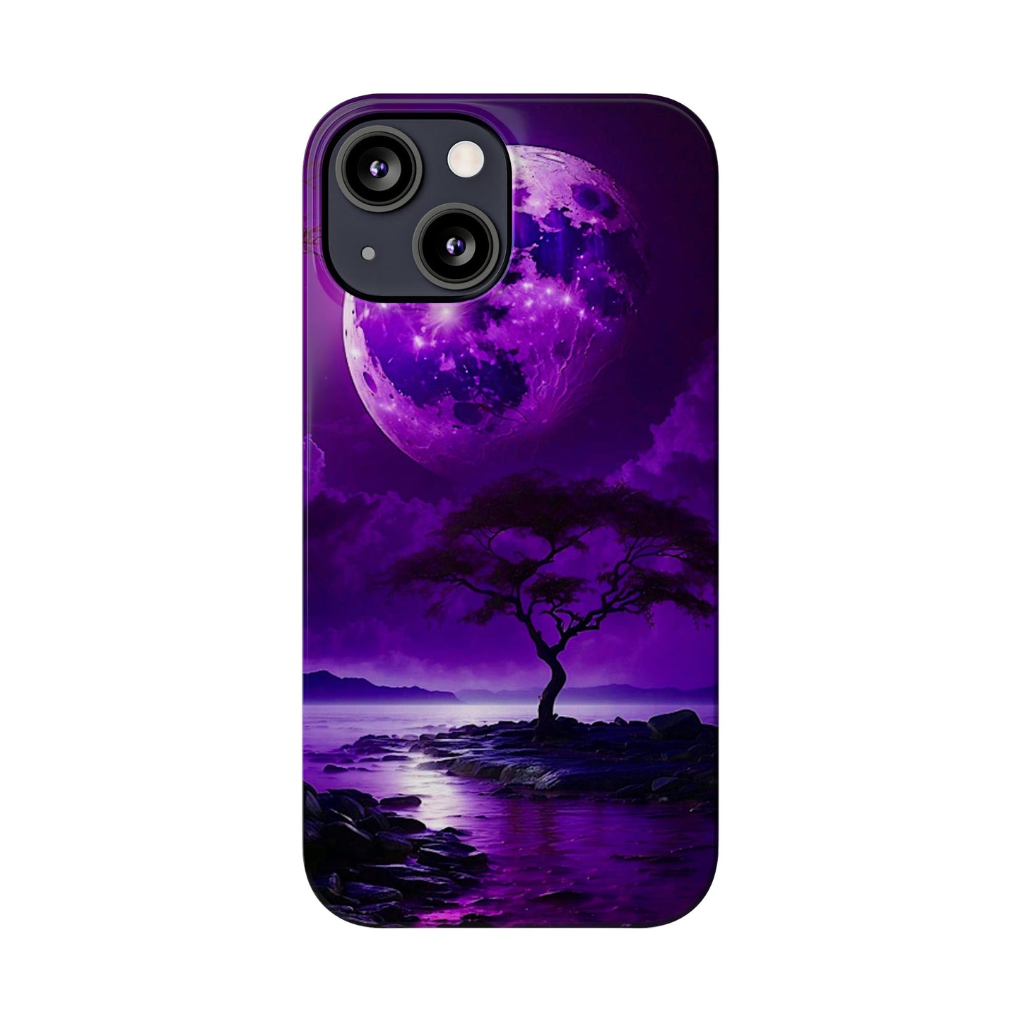 Violet Moon Slim Phone Case - Colorwink