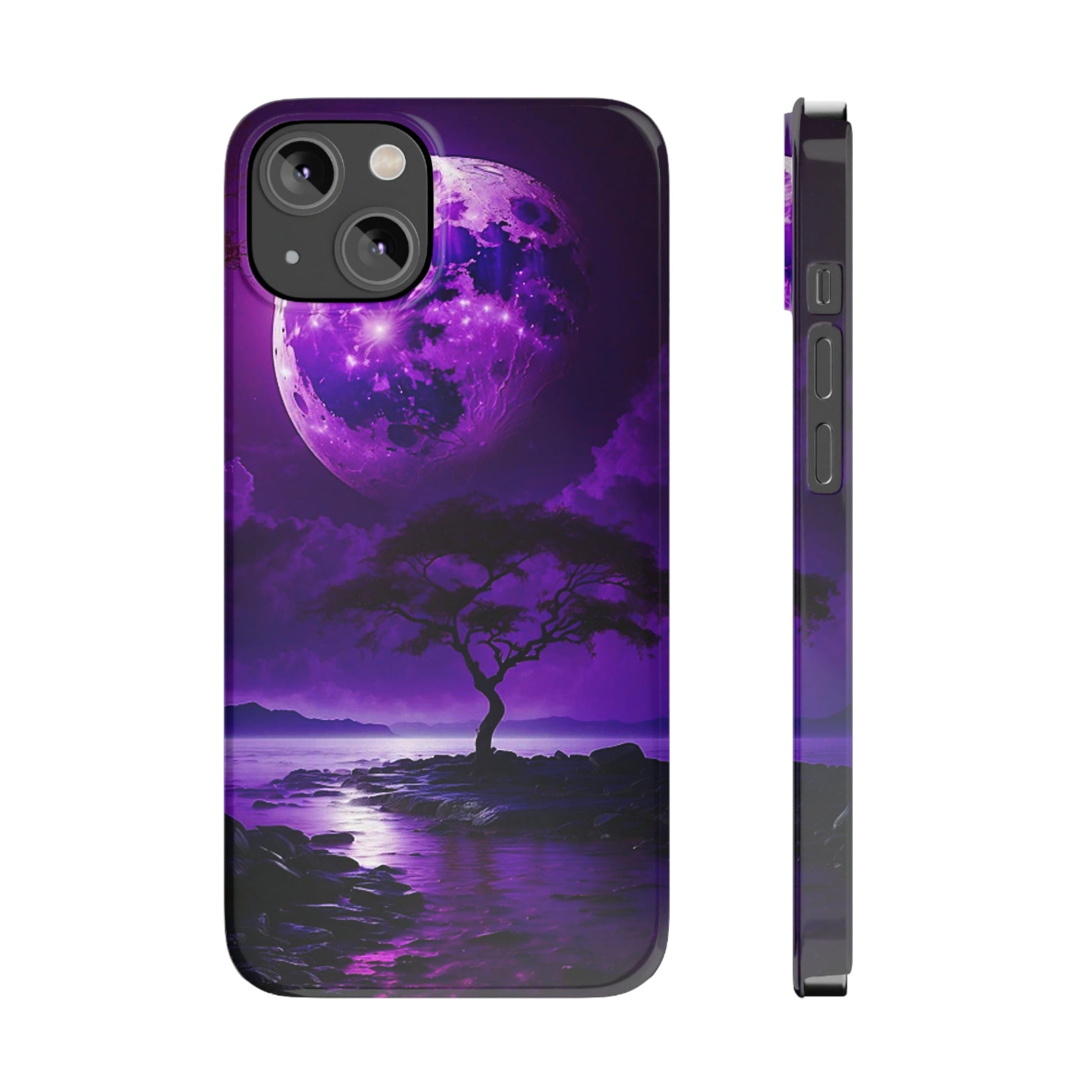 Violet Moon Slim Phone Case - Colorwink