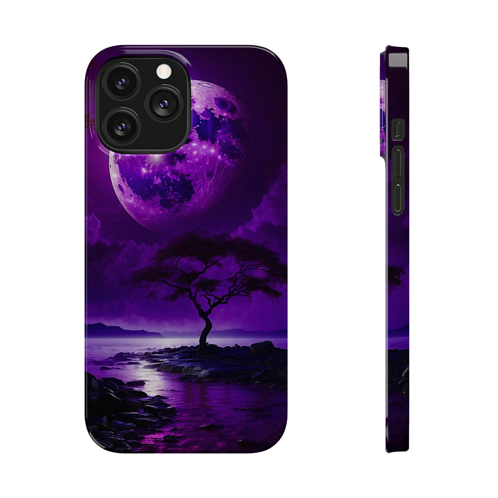 Violet Moon Slim Phone Case - Colorwink