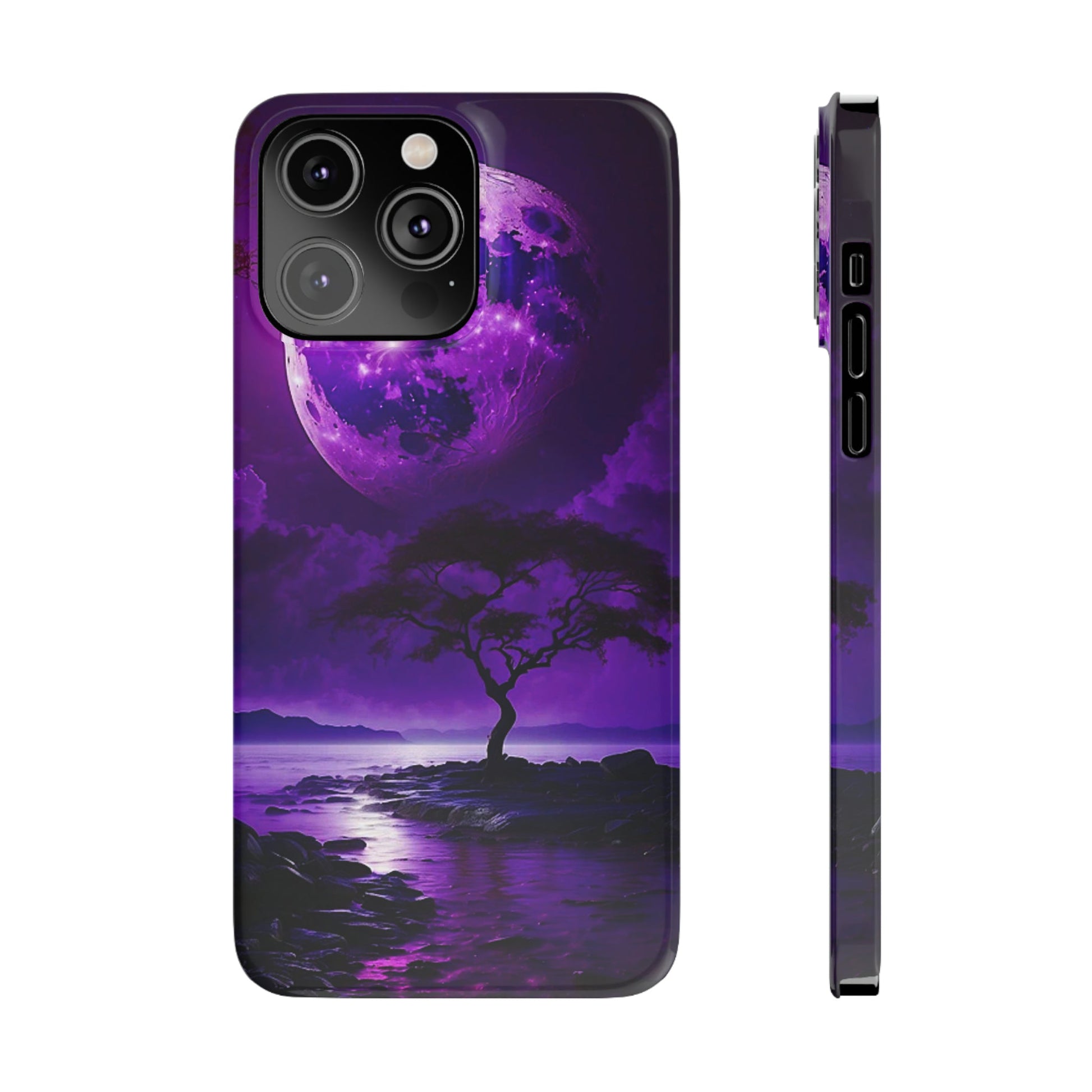 Violet Moon Slim Phone Case - Colorwink