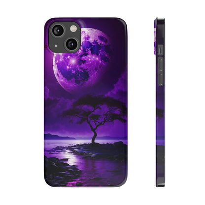 Violet Moon Slim Phone Case - Colorwink