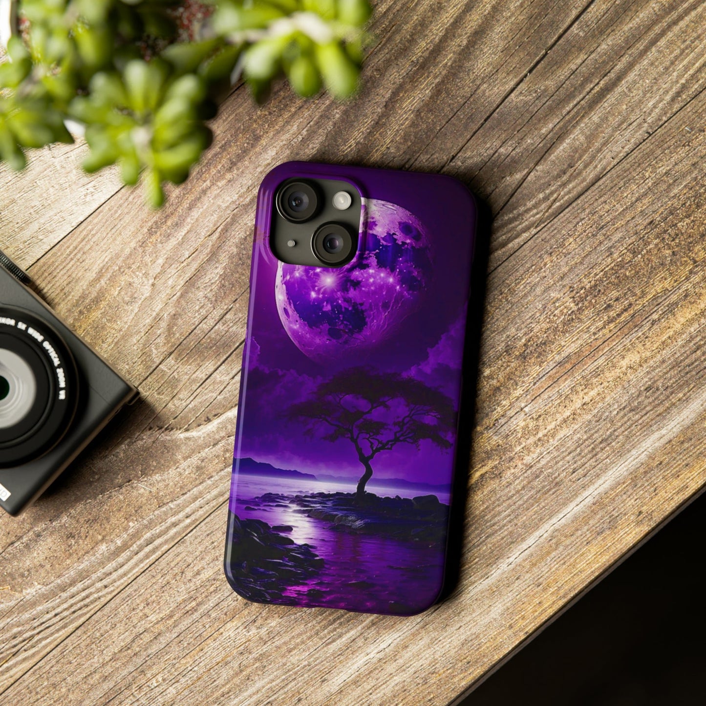 Violet Moon Slim Phone Case - Colorwink